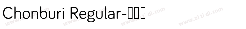 Chonburi Regular字体转换